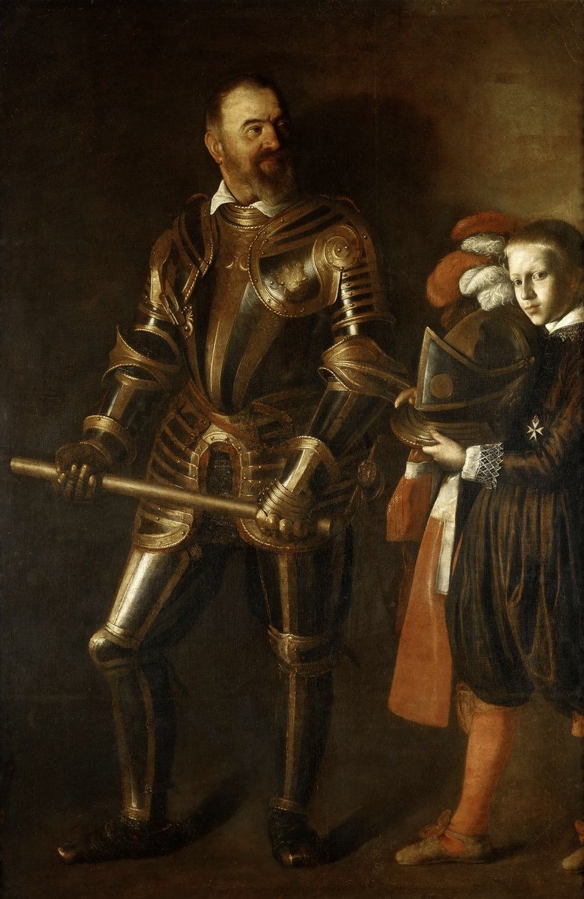 Alof de Wignacourt 1547-1622, Grão-Mestre da Ordem de Malta de Michelangelo Merisi Caravaggio