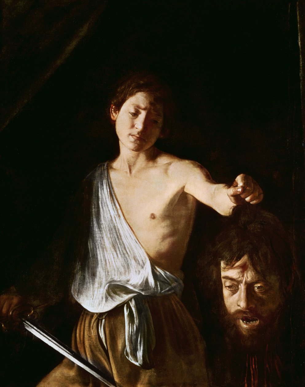 Davi com o chefe de Golias, 1606 (para detalhes ver 100350) de Michelangelo Merisi Caravaggio