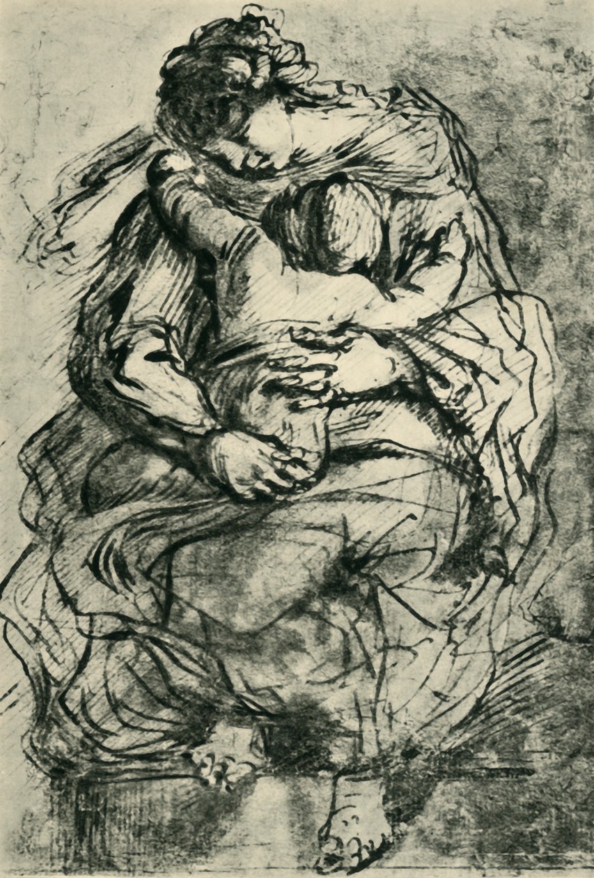 Madonna e criança, do final do século XVI ao início do século XVII, 1943. de Michelangelo Merisi Caravaggio