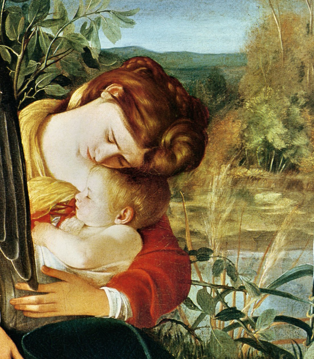 Descanso na fuga para o Egipto (pormenor. 1603) de Michelangelo Merisi Caravaggio