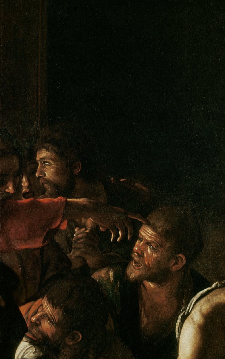 Ressurreição de Lázaro (detalhe de 238777) de Michelangelo Merisi Caravaggio