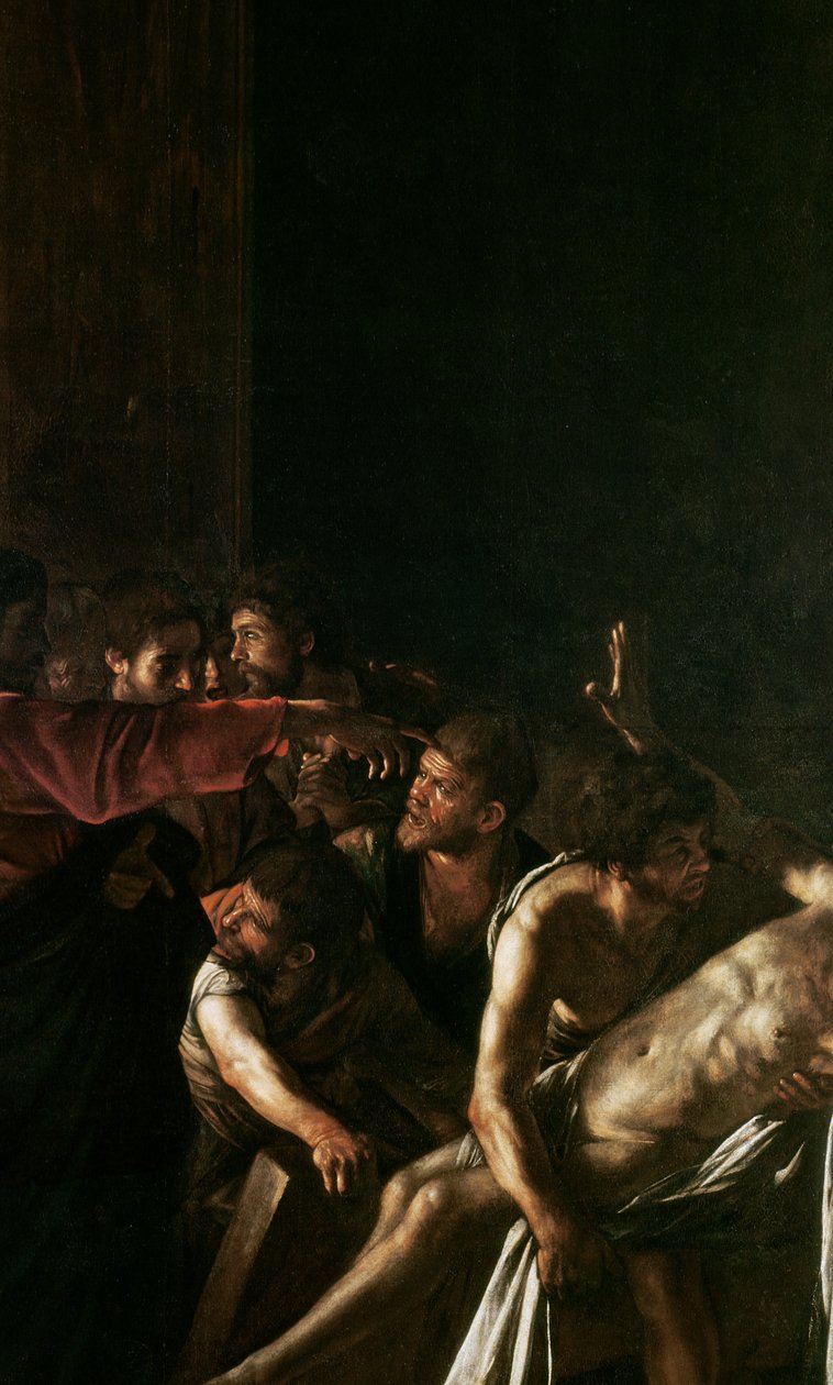 Ressurreição de Lázaro (detalhe de 238777) de Michelangelo Merisi Caravaggio