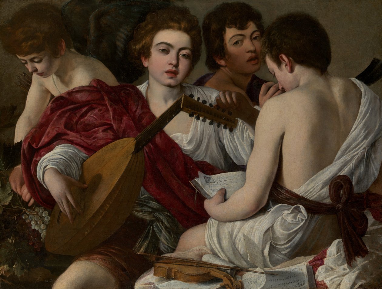 Os Músicos, 1597. de Michelangelo Merisi Caravaggio