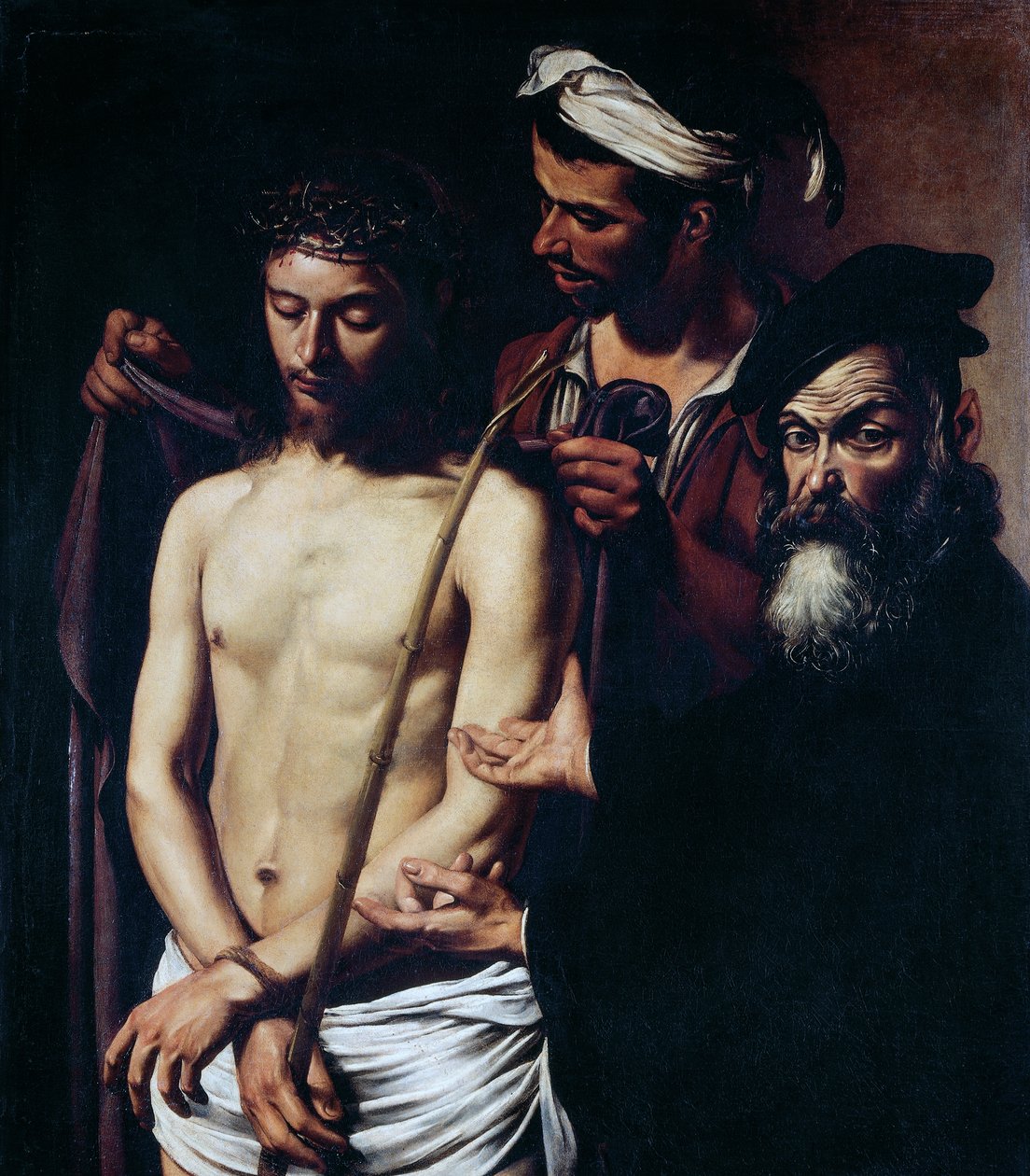 Ecce Homo, c.1605 (óleo sobre tela) de Michelangelo Merisi da Caravaggio
