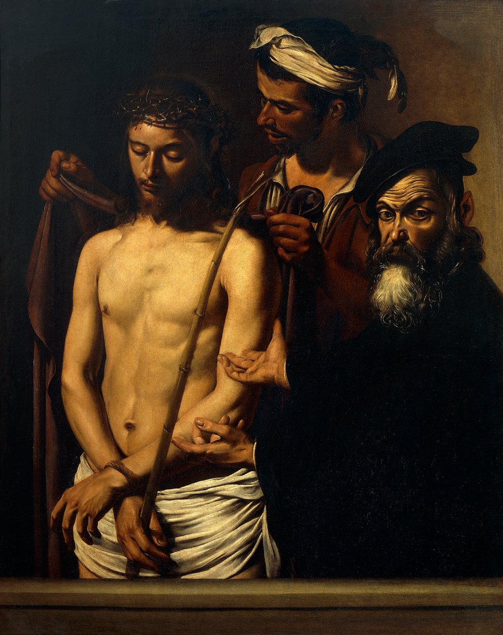 Ecce Homo, c.1605 (óleo sobre tela) de Michelangelo Merisi da Caravaggio