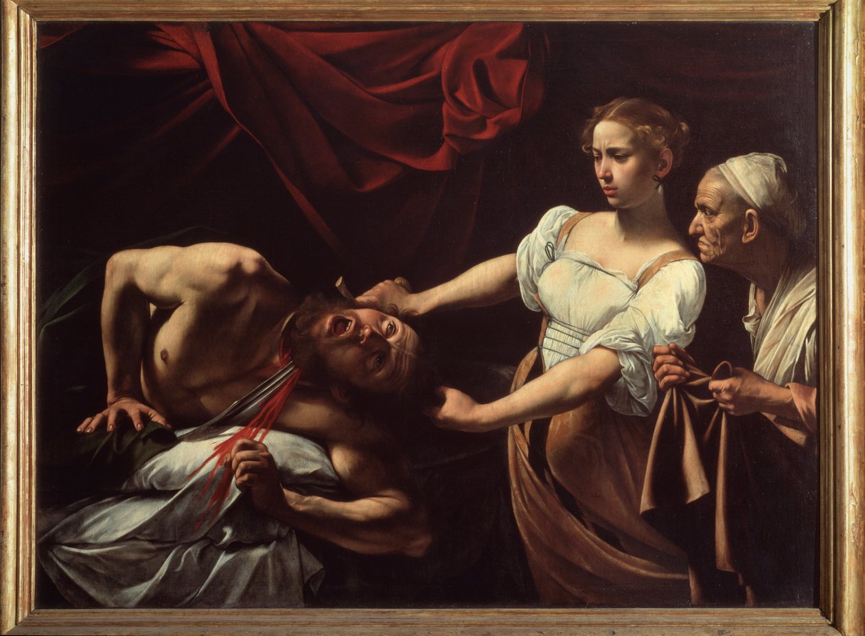 Judith Beheading Holofernes (óleo sobre tela de Michelangelo Merisi da Caravaggio