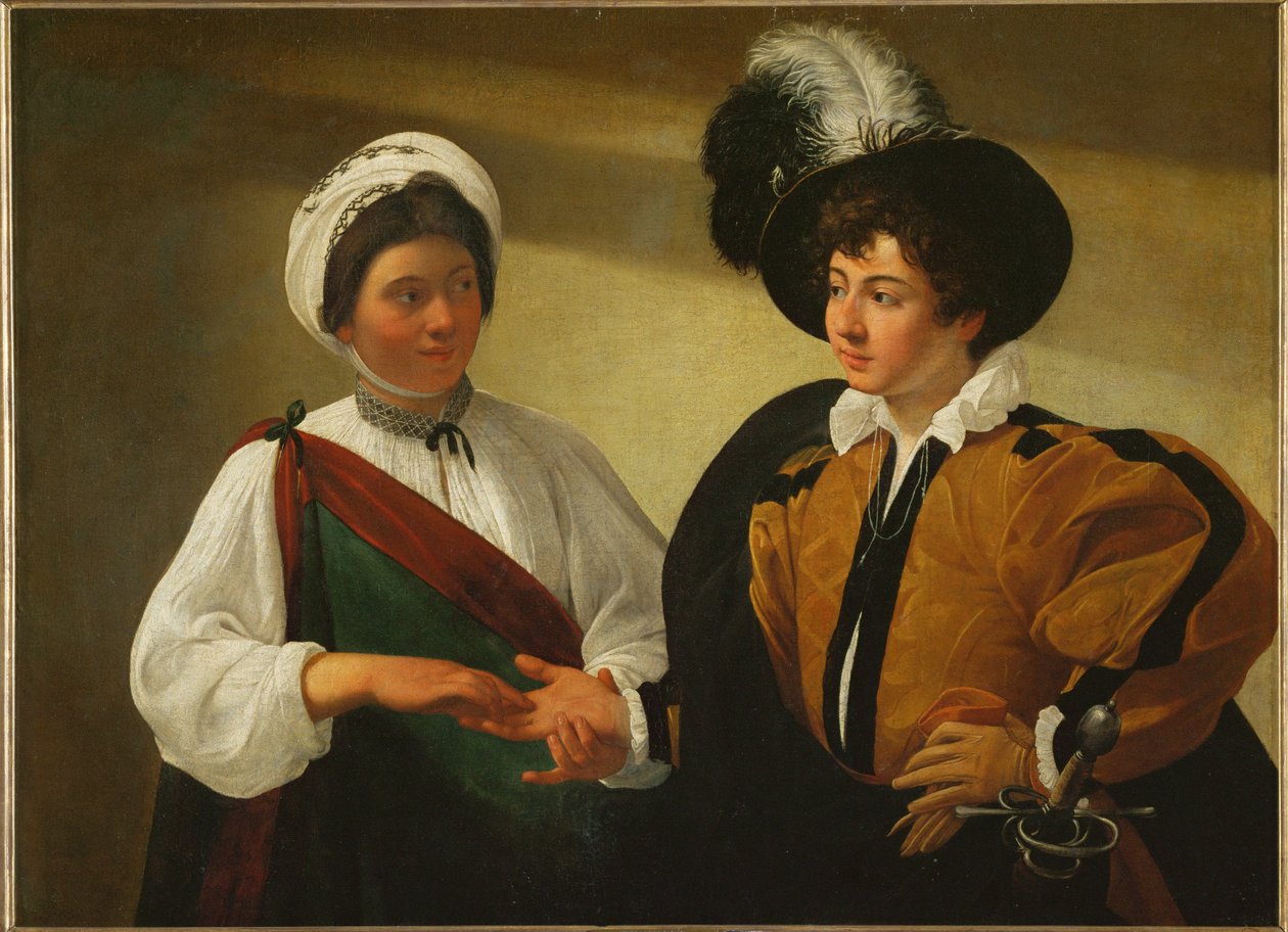 La diseuse de bonne aventure - A vidente ... de Michelangelo Merisi da Caravaggio