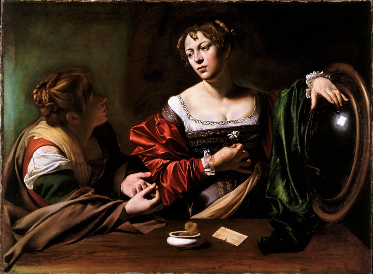 Marta e Maria Madalena de Michelangelo Merisi da Caravaggio