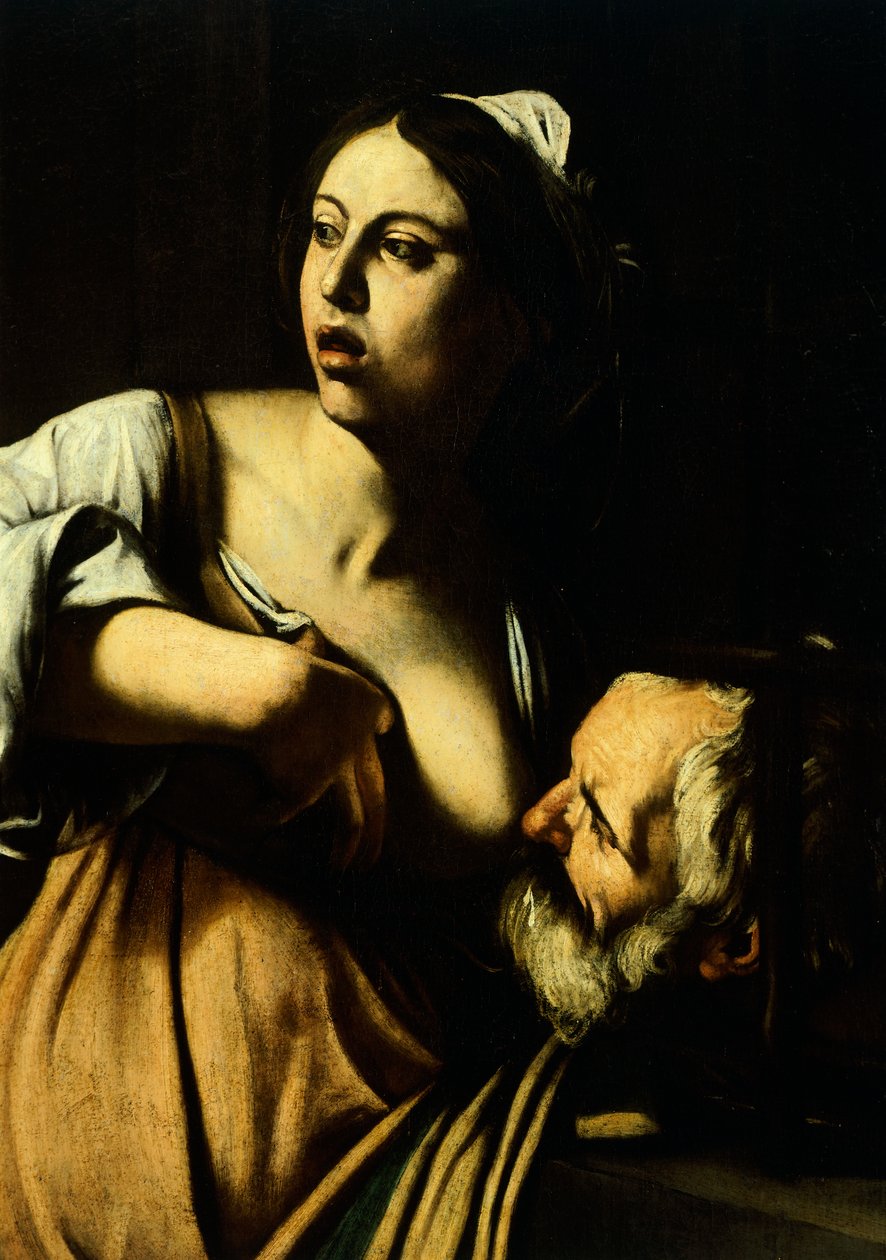 Pero amamentando seu pai Cimon, detalhe de Nossa Senhora da Misericórdia ou Sete Atos de Misericórdia, c.1606-07 (óleo sobre tela) de Michelangelo Merisi da Caravaggio