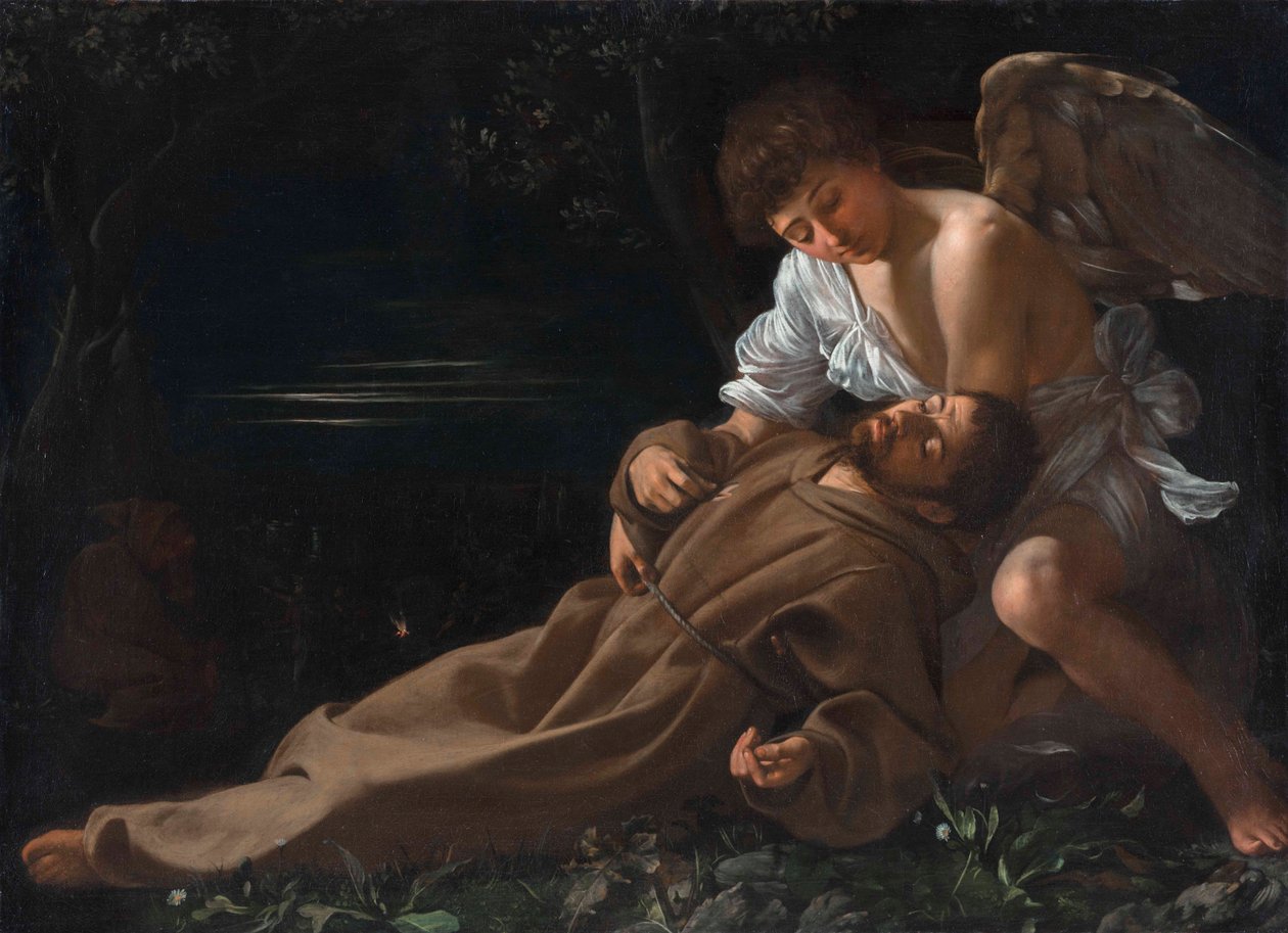 São Francisco de Assis Recebendo o Estigma de Michelangelo Merisi da Caravaggio