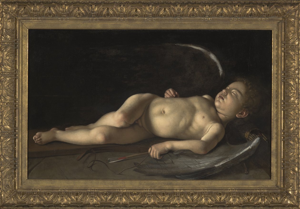 Cupido adormecido (óleo sobre tela) de Michelangelo Merisi da Caravaggio