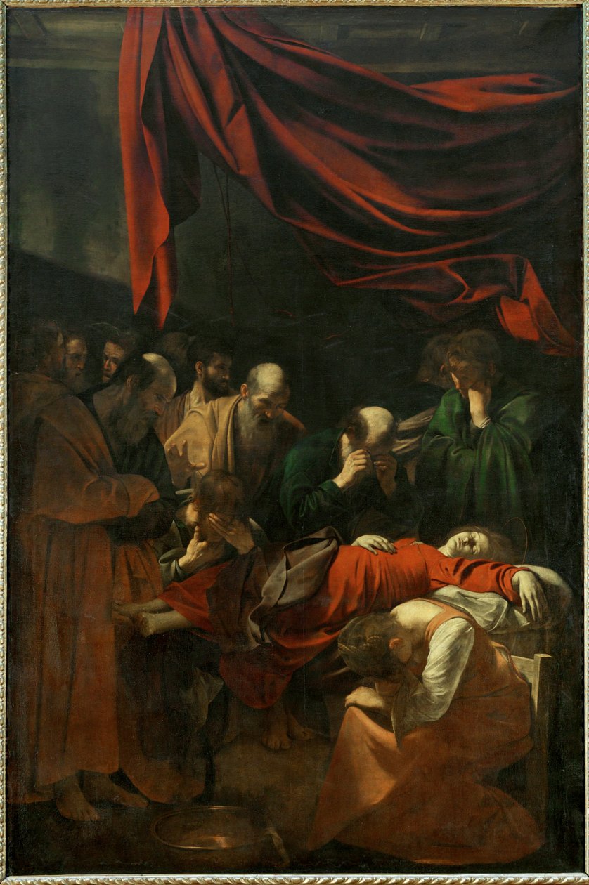 A morte da Virgem ... de Michelangelo Merisi da Caravaggio