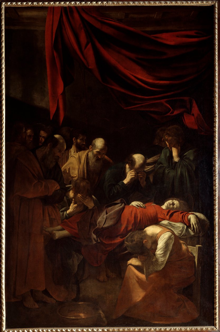 A Morte da Virgem, 1605 de Michelangelo Merisi da Caravaggio