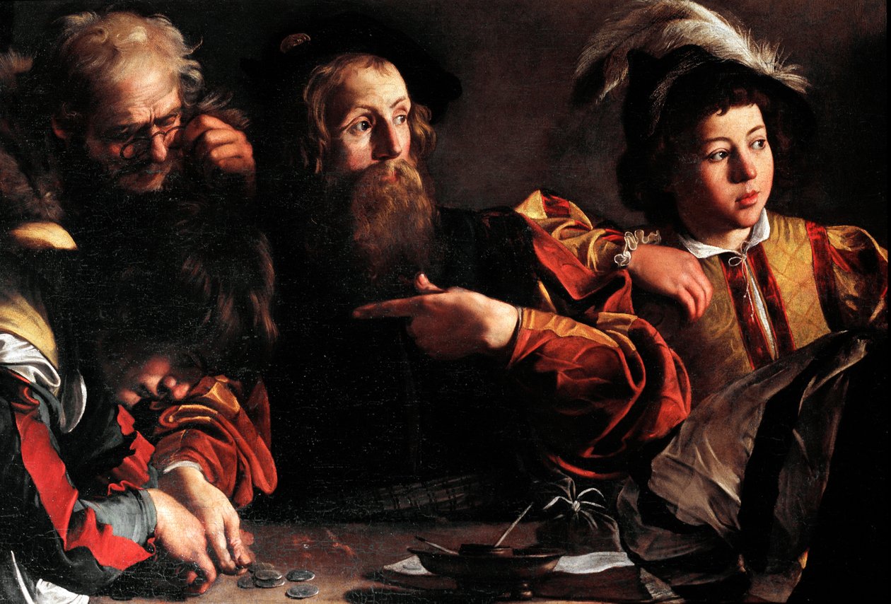 A vocação de São Mateus de Michelangelo Merisi da Caravaggio