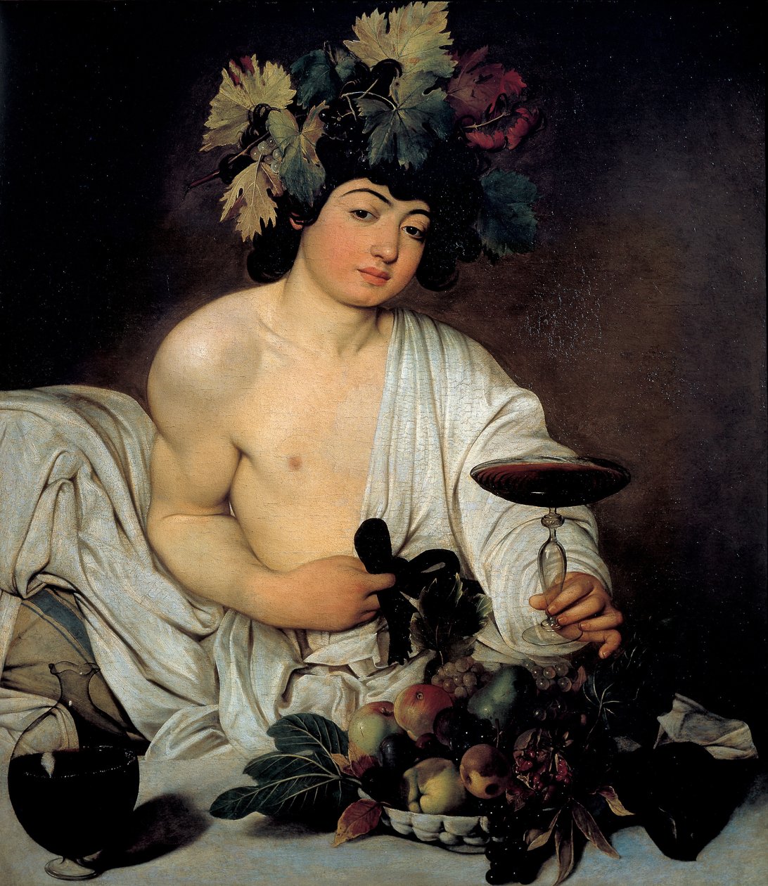 The Young Bacchus, c.1596 (óleo sobre tela) de Michelangelo Merisi da Caravaggio