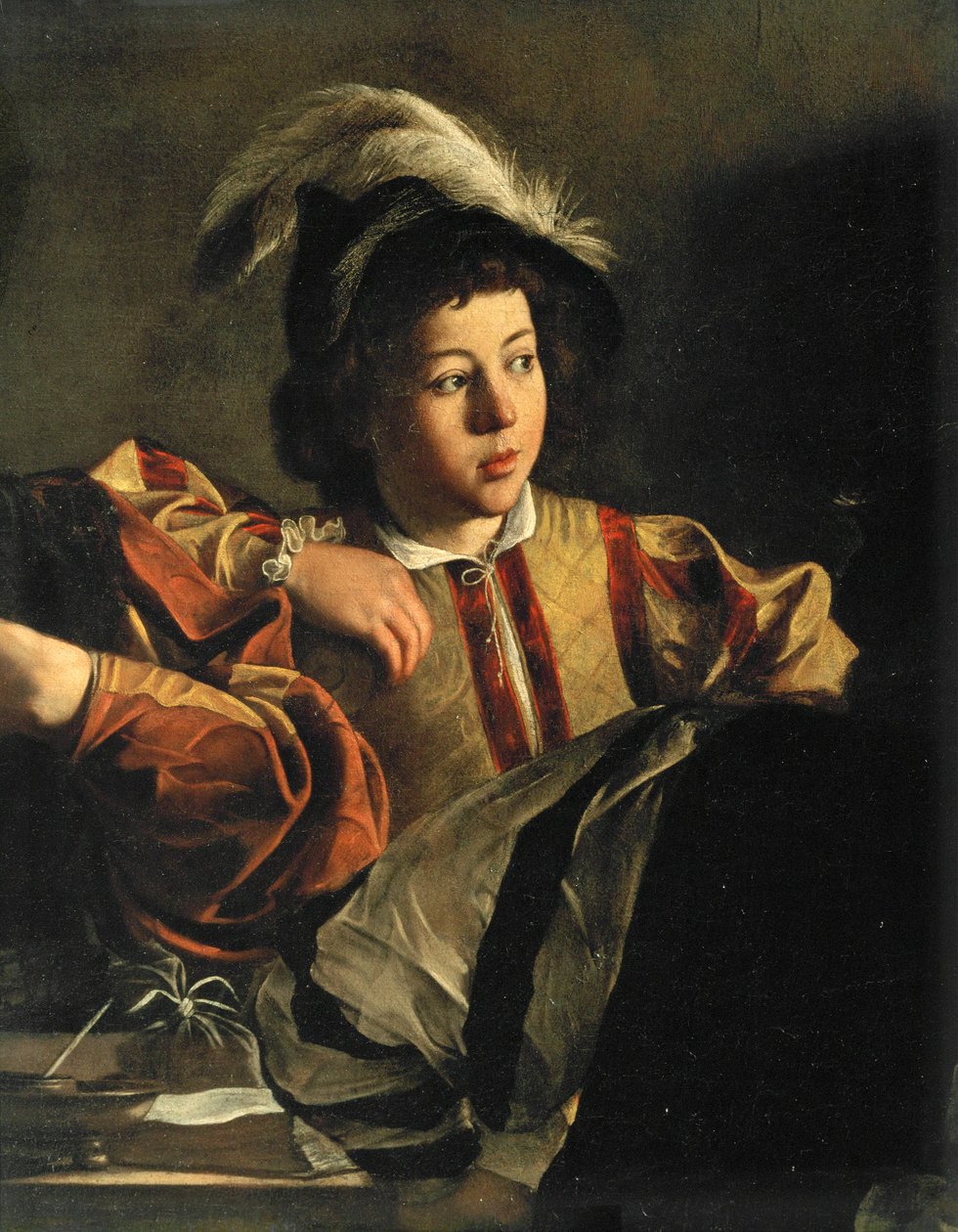 A vocação de Mateus ... (pintura sobre tela) de Michelangelo Merisi da Caravaggio