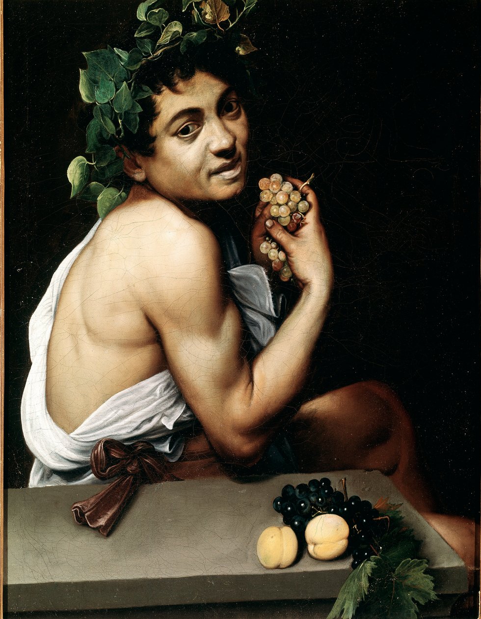 O jovem Bacchino (Bacchino) doente Pintura de Michelangelo Merisi chamado Caravaggio (O Caravaggio de Michelangelo Merisi da Caravaggio