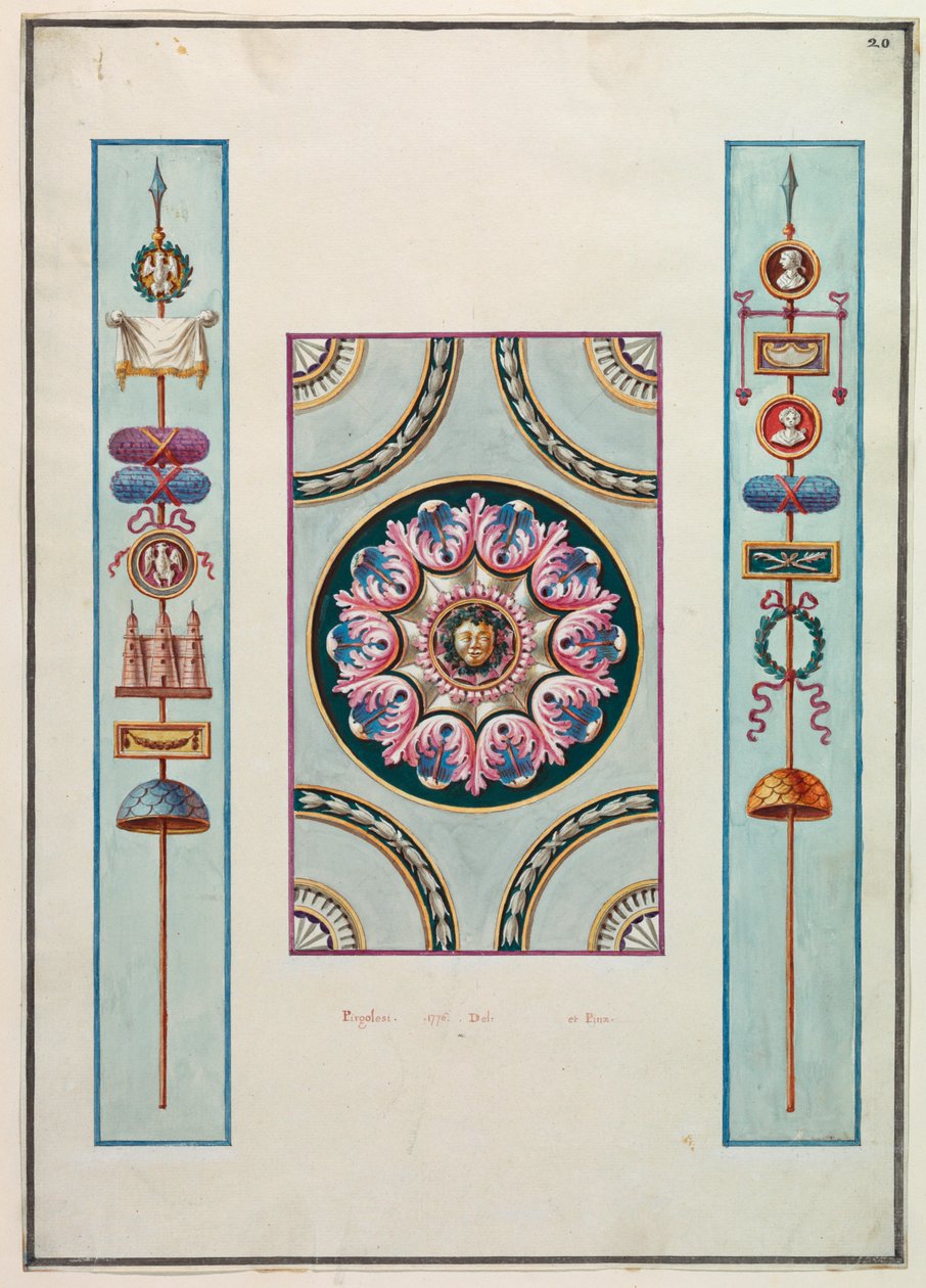 Decoração de parede de Michelangelo Pergolesi