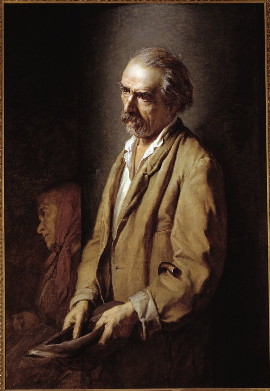 Autorretrato (Autorretrato) Pintura de Michelangelo Pittatore (1825-1903) 1894 Dim 107x73 cm Asti, Pinacoteca Civica de Michelangelo Pittatore