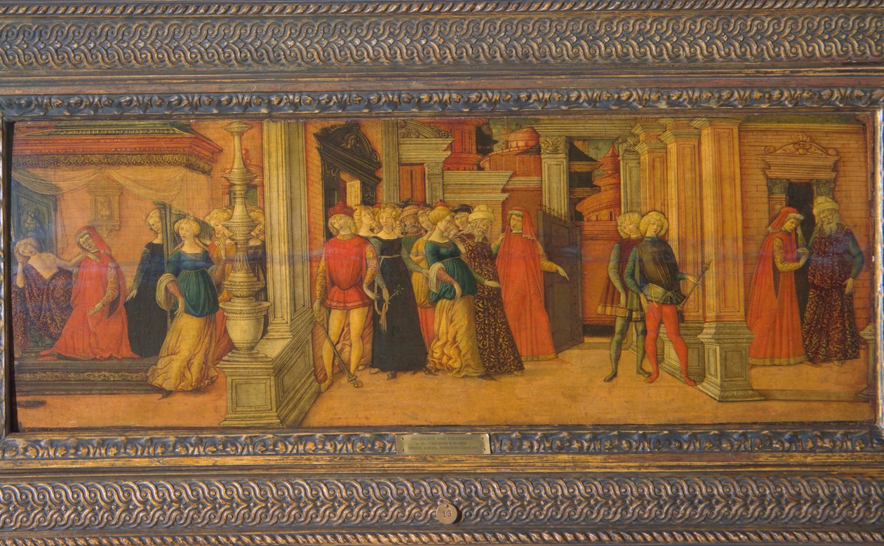 Antiochus e Stratonice, c.1470 (têmpera no painel) de Michele Ciampanti