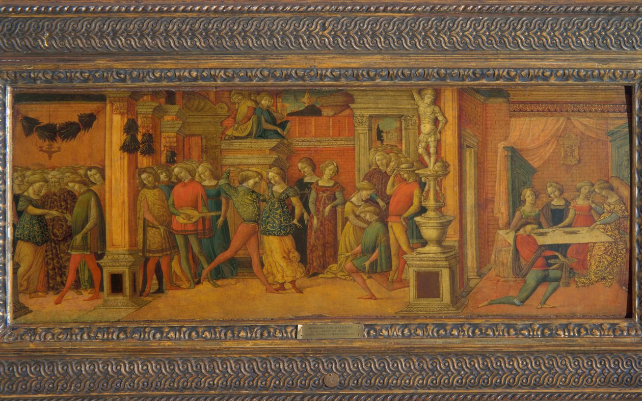 Antiochus e Stratonice, c.1470 (têmpera no painel) de Michele Ciampanti