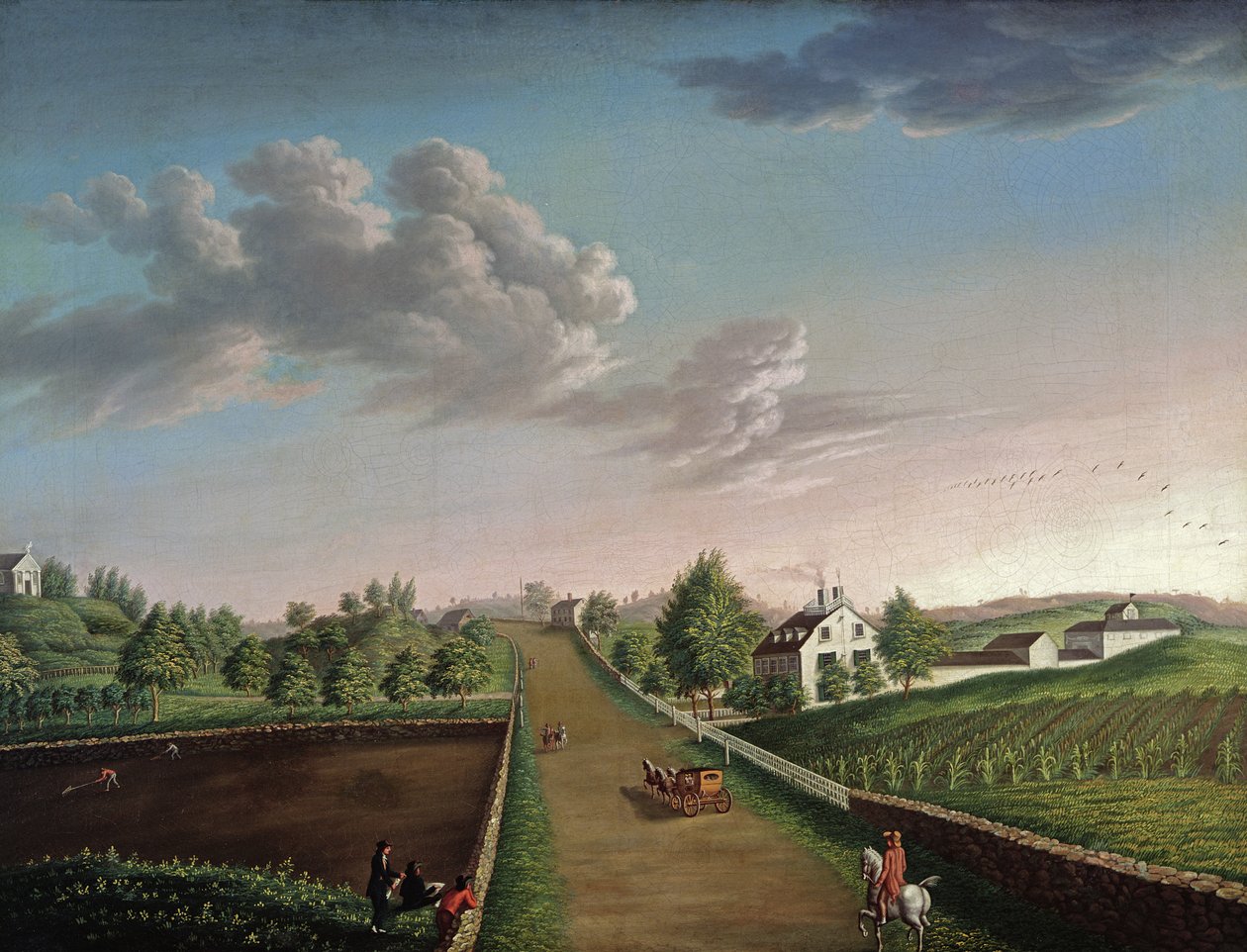 Ezekiel Hersey Derby Farm, c. 1800 de Michele Felice Corne