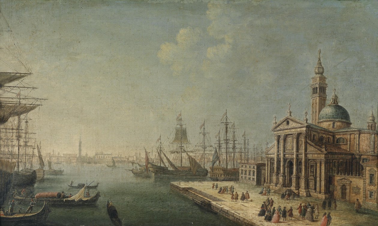 Vista da Bacia de São Marcos da Igreja e da Ilha de San Giorgio Maggiore de Michele Marieschi
