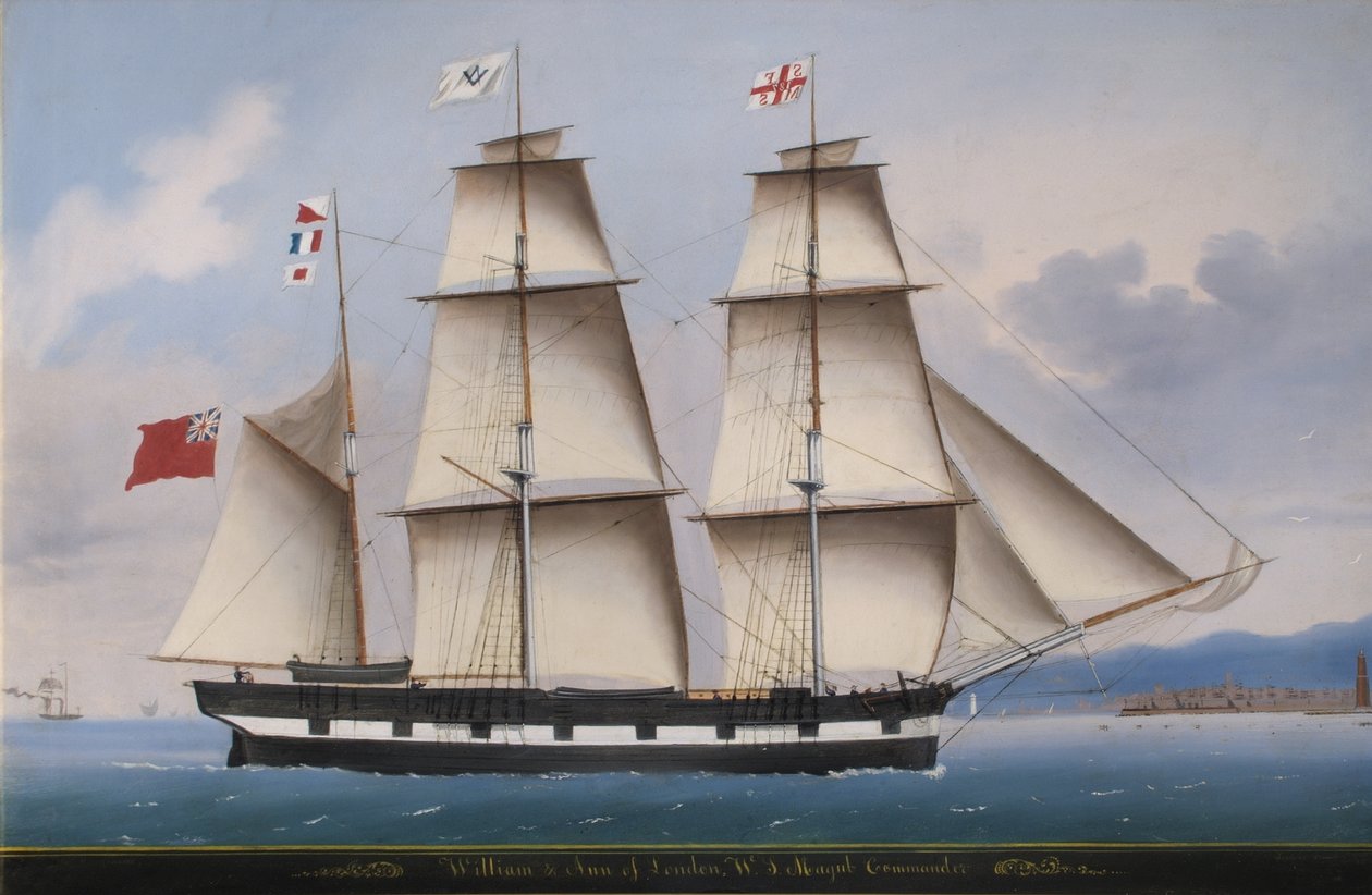 "William e Anne" de Londres, WS Magub, Comandante, 1855 de Michele Renault