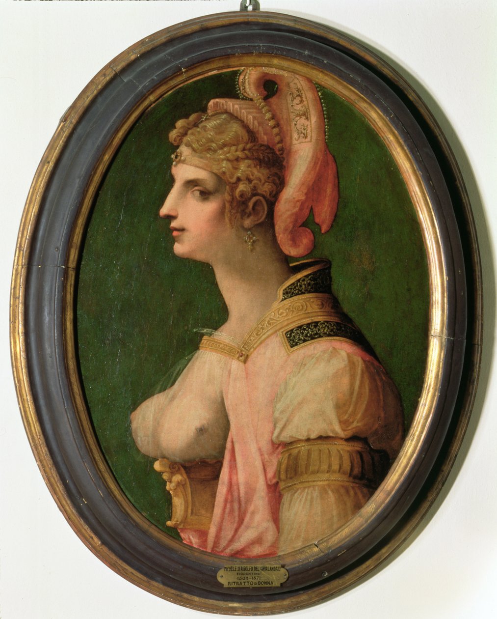 Retrato de uma mulher, provavelmente Zenobia, rainha de Palmyra de Michele di Ridolfo Tosini