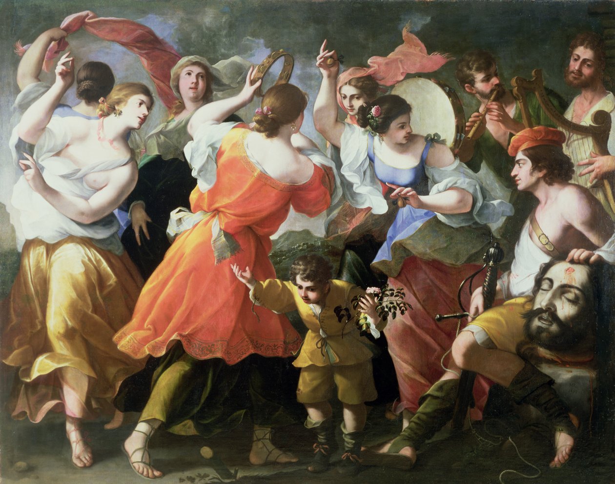 O Triunfo de David de Michele (monogram M.R. von) Ragoglia