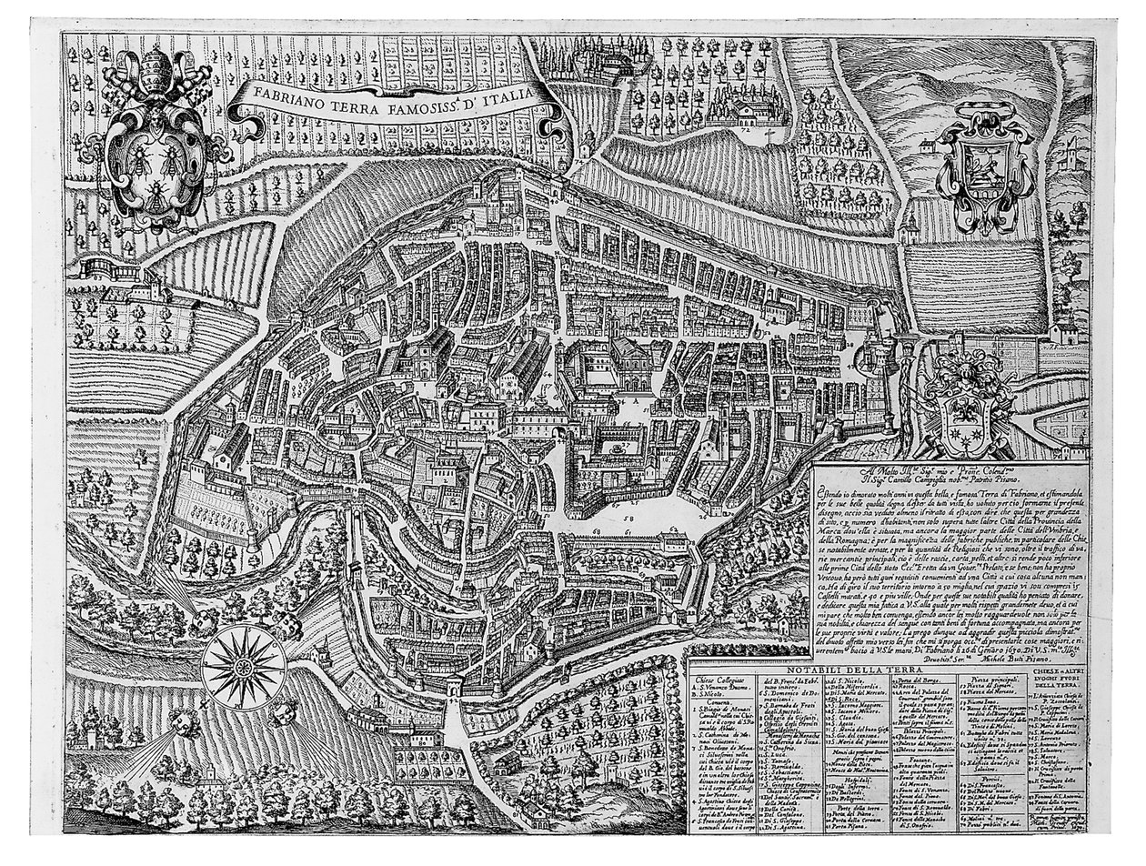 Fabriano Terra Famoso na Itália, 1630 de Michele Buti