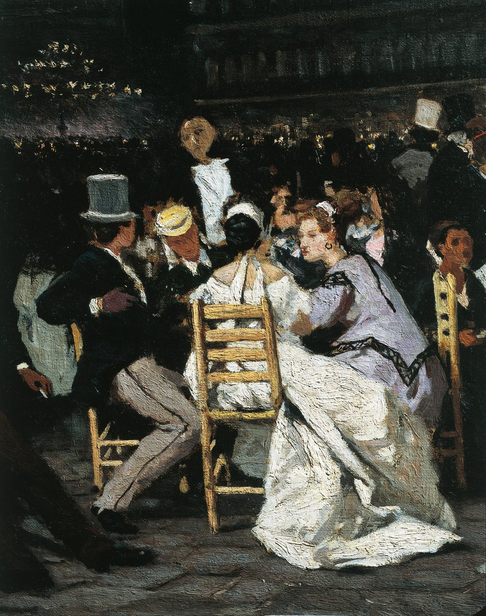Um café na Piazza San Marco, de Michele Cammarano de Michele Cammarano