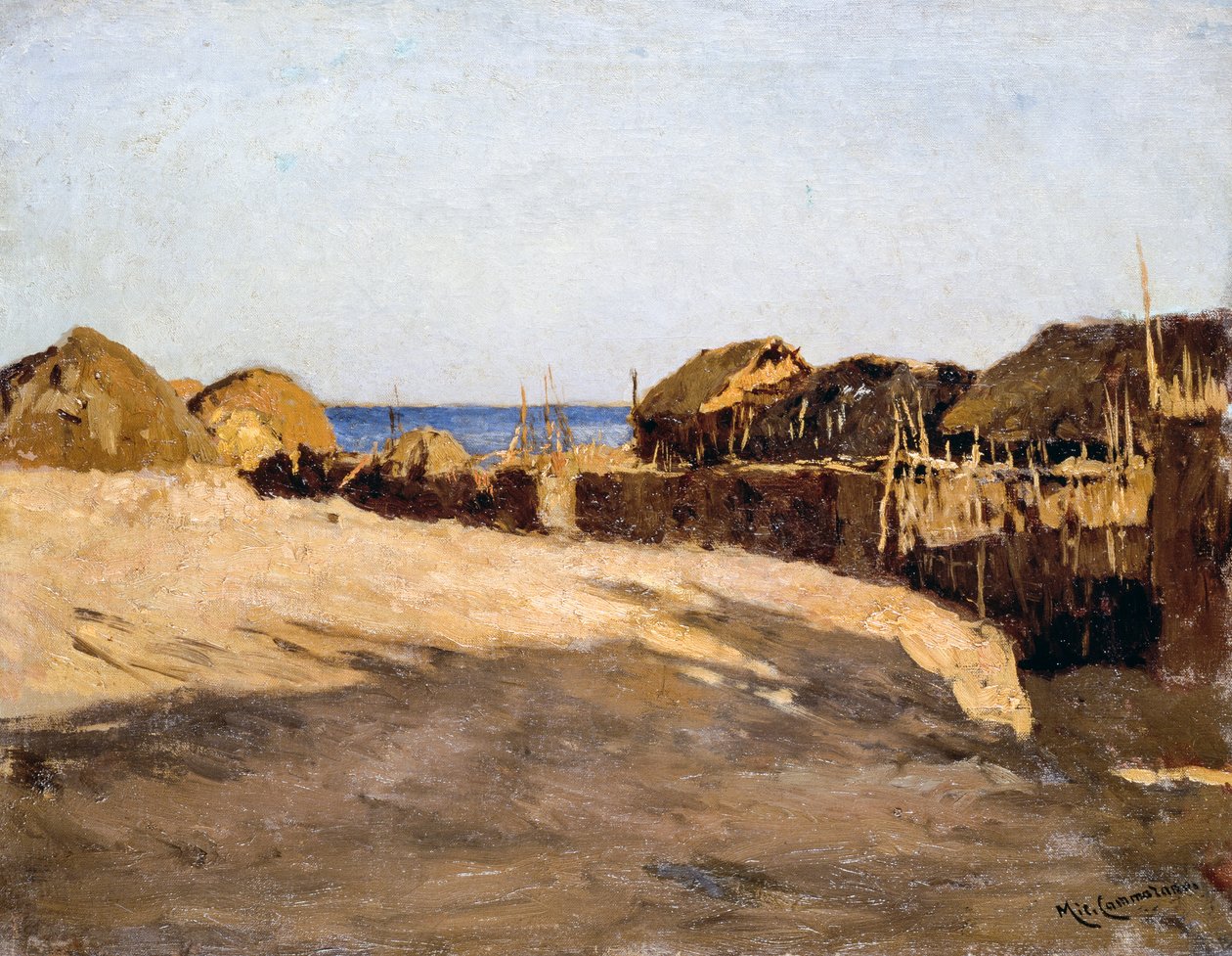 Paisagem Eritreia, de Michele Cammarano (1835-1920) de Michele Cammarano