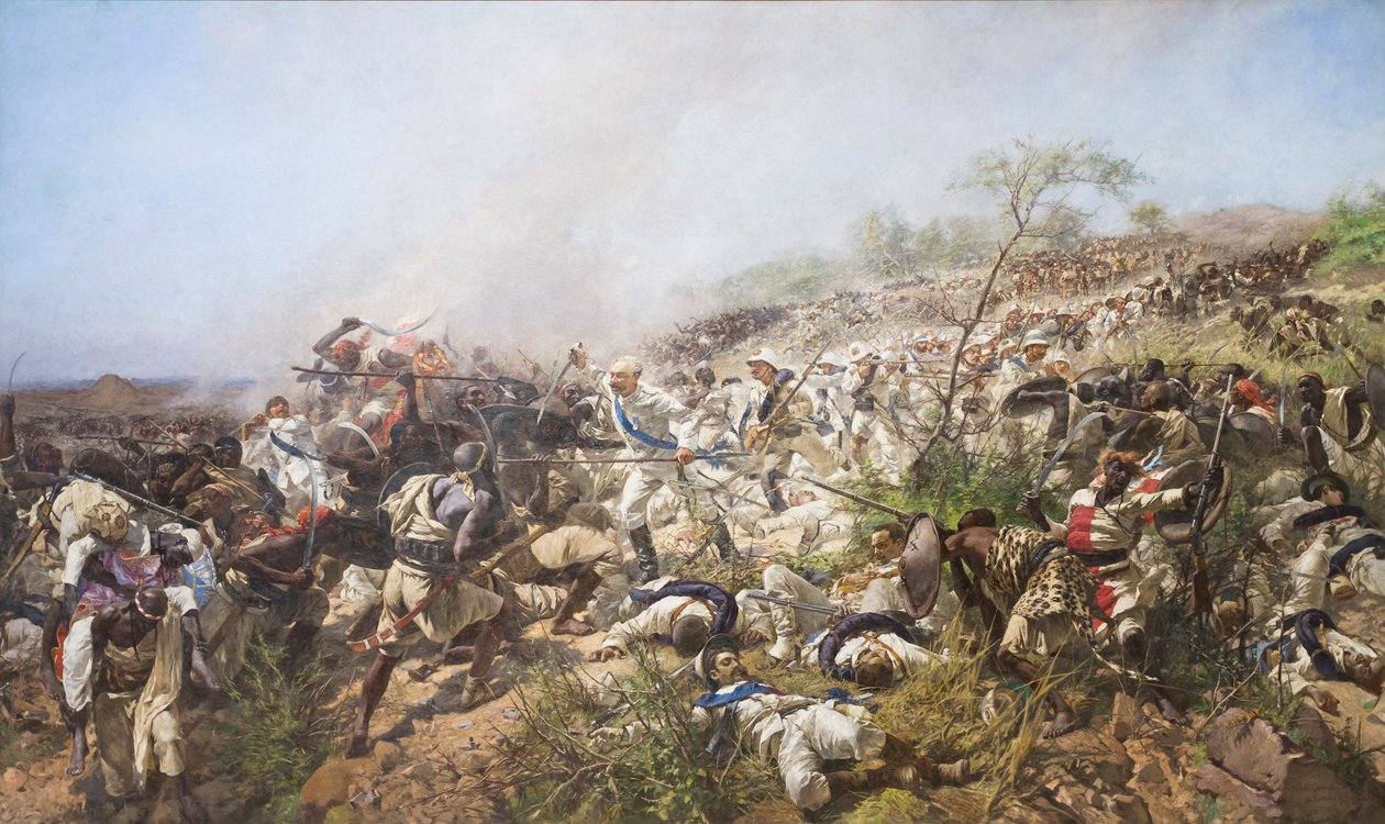 A batalha de Dogali de Michele Cammarano
