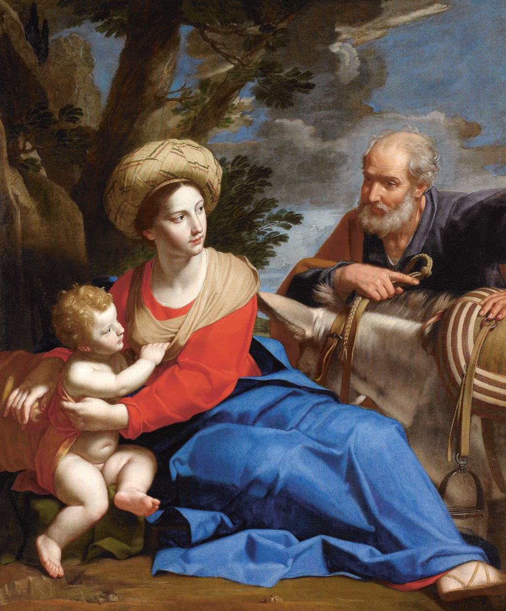 O descanso na fuga para o Egito, c. 1640. de Michele Desubleo