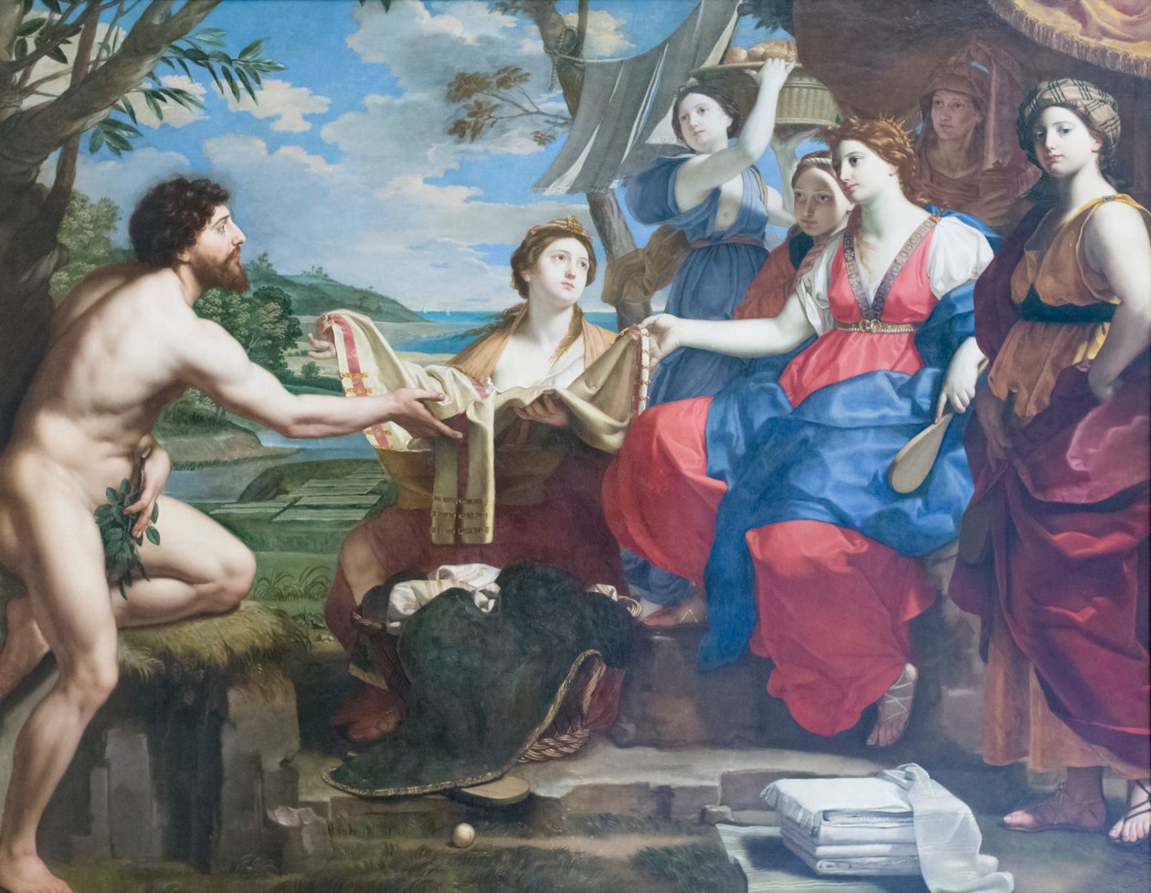 Ulisses e Nausicaa, depois de 1654, Michele Desubleo (óleo sobre tela) de Michele Desubleo