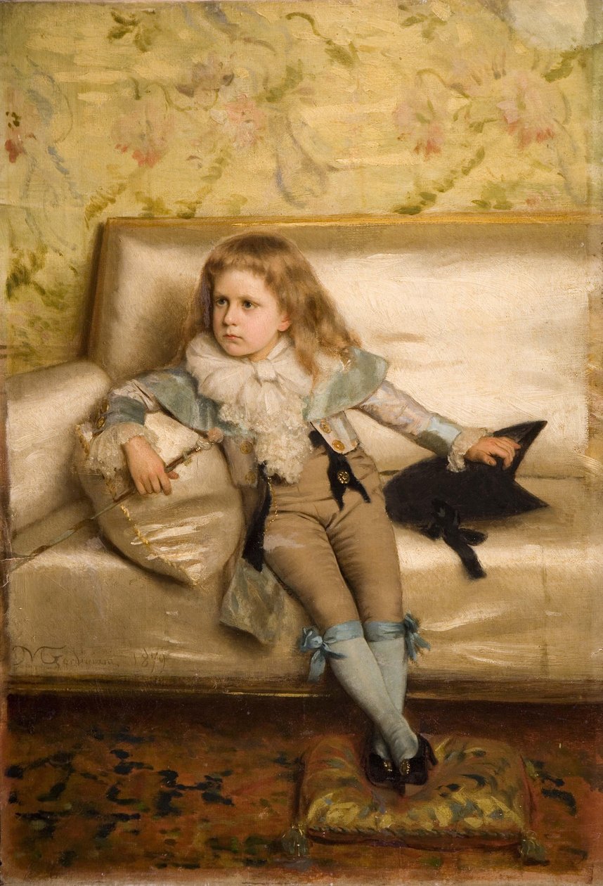 Italiano: Retrato do filho Eduardo de Michele Gordigiani