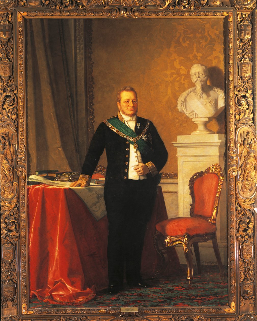 Retrato de Camillo Benso, Conde de Cavour (óleo sobre tela) de Michele Gordigiani