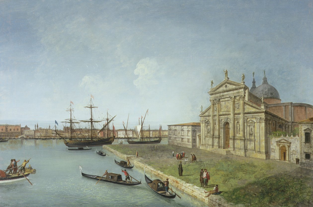 A bacia de San Marco de San Giorgio Maggiore de Michele Marieschi