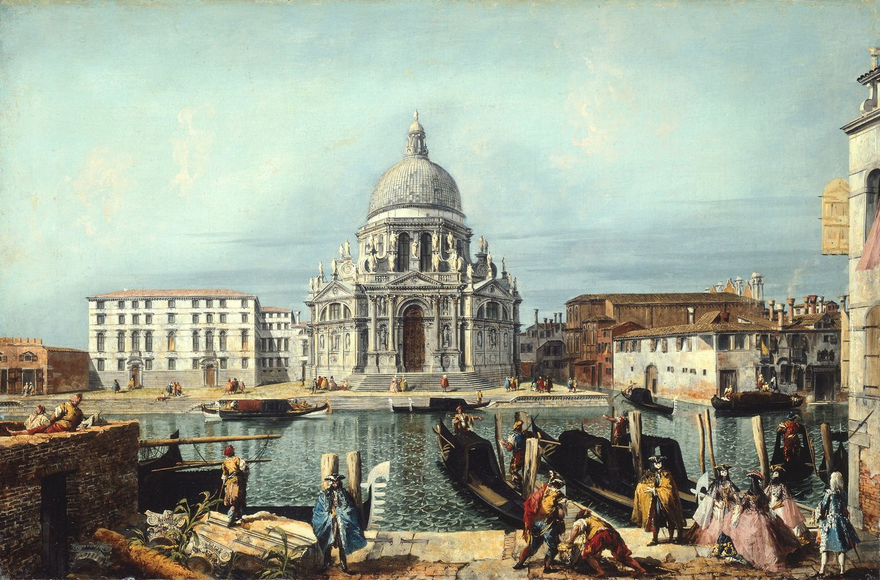 A Igreja de Santa Maria della Salute, Veneza de Michele Marieschi
