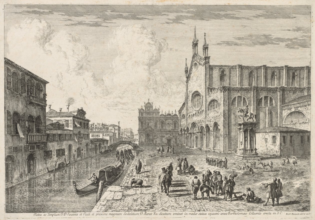 Vistas de Veneza: Campo SS Giovanni e Paolo, 1741. de Michele Marieschi