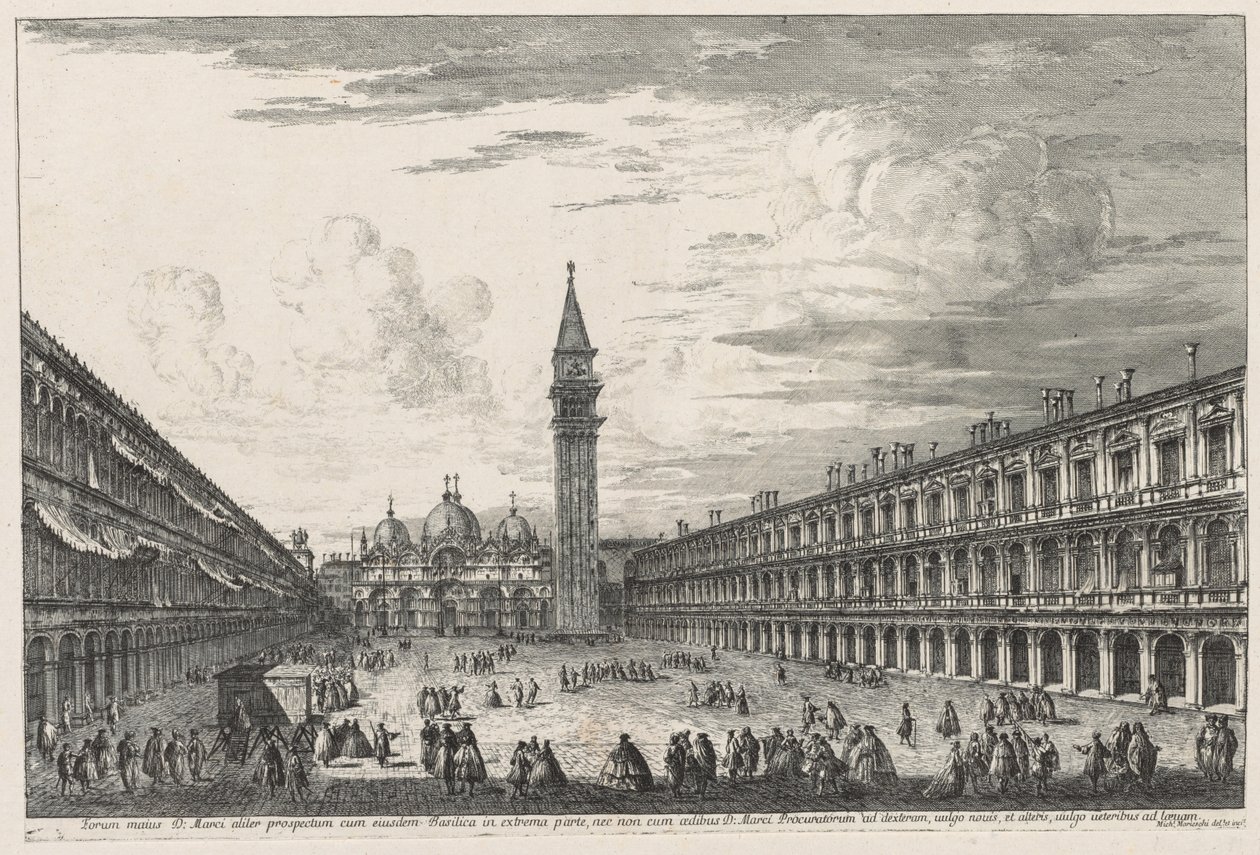 Vistas de Veneza: Piazza SAN. Marco de Michele Marieschi