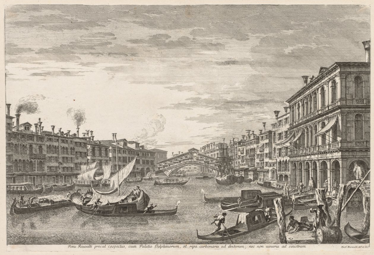Vistas de Veneza: Rialto de Michele Marieschi