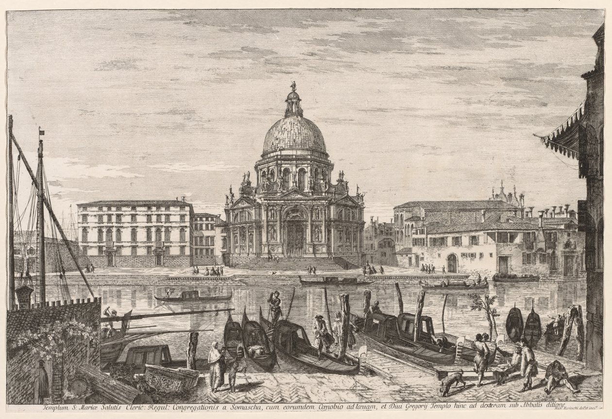 Vistas de Veneza: S. M. Della Salute de Michele Marieschi