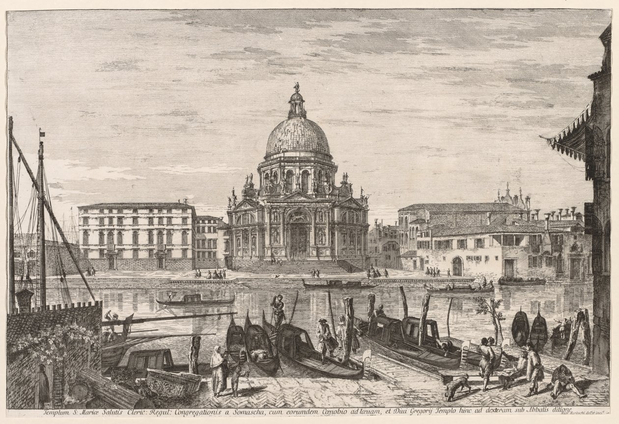 Vistas de Veneza: SM Della Salute, 1741. de Michele Marieschi