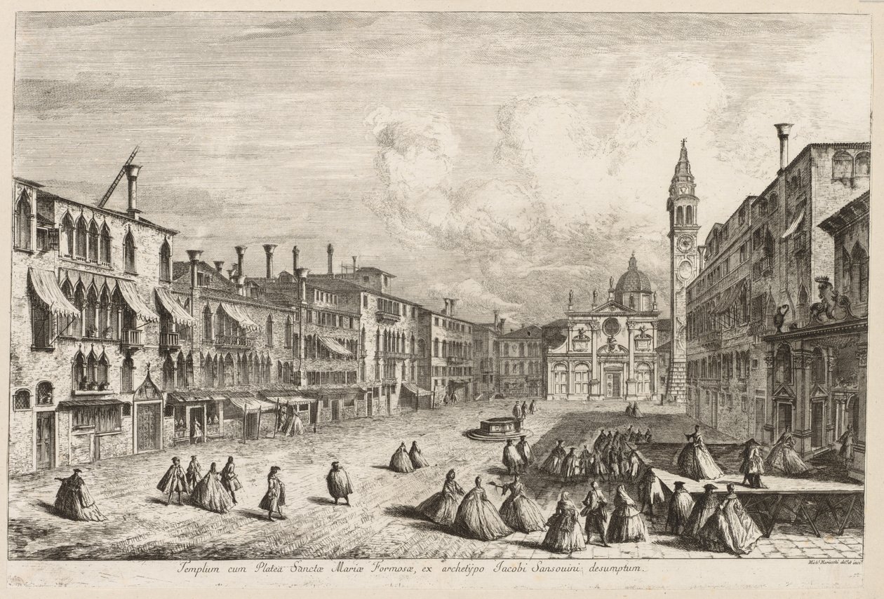 Vistas de Veneza: S. Maria Formosa de Michele Marieschi