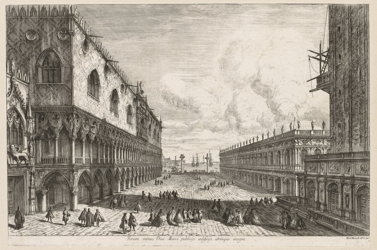 Vistas de Veneza: a Piazzetta, 1741. de Michele Marieschi
