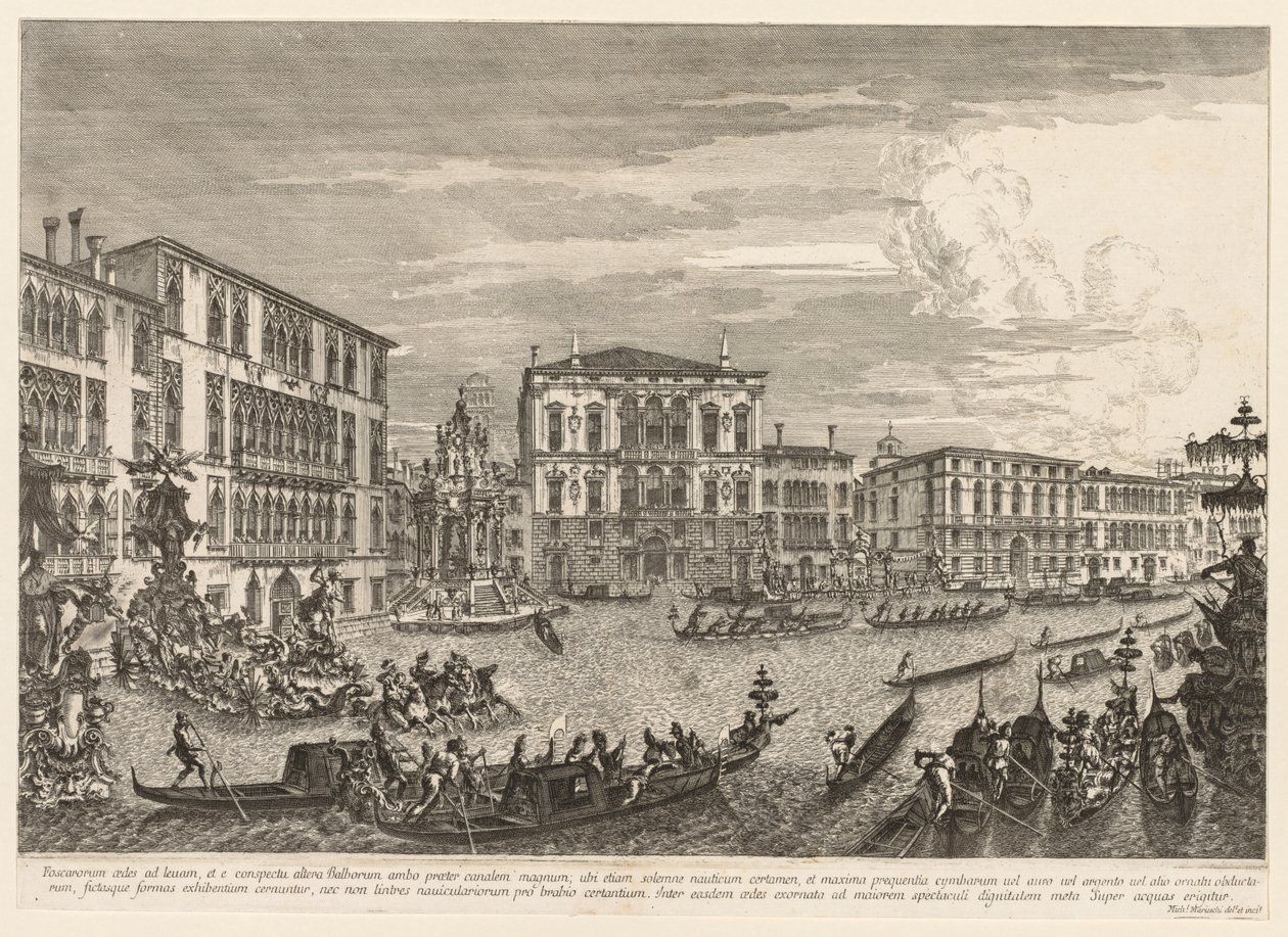 Vistas de Veneza: a regata de Michele Marieschi
