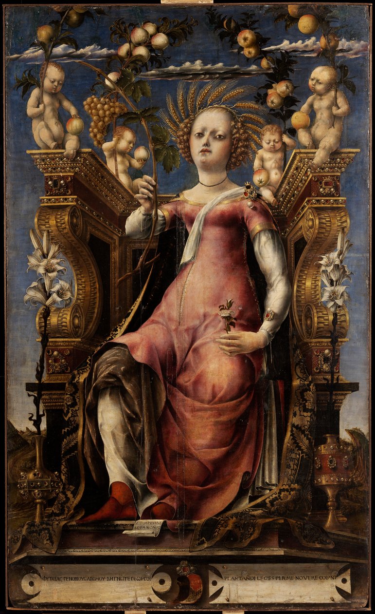 A musa Thalia, ca 1457. de Michele Pannonio