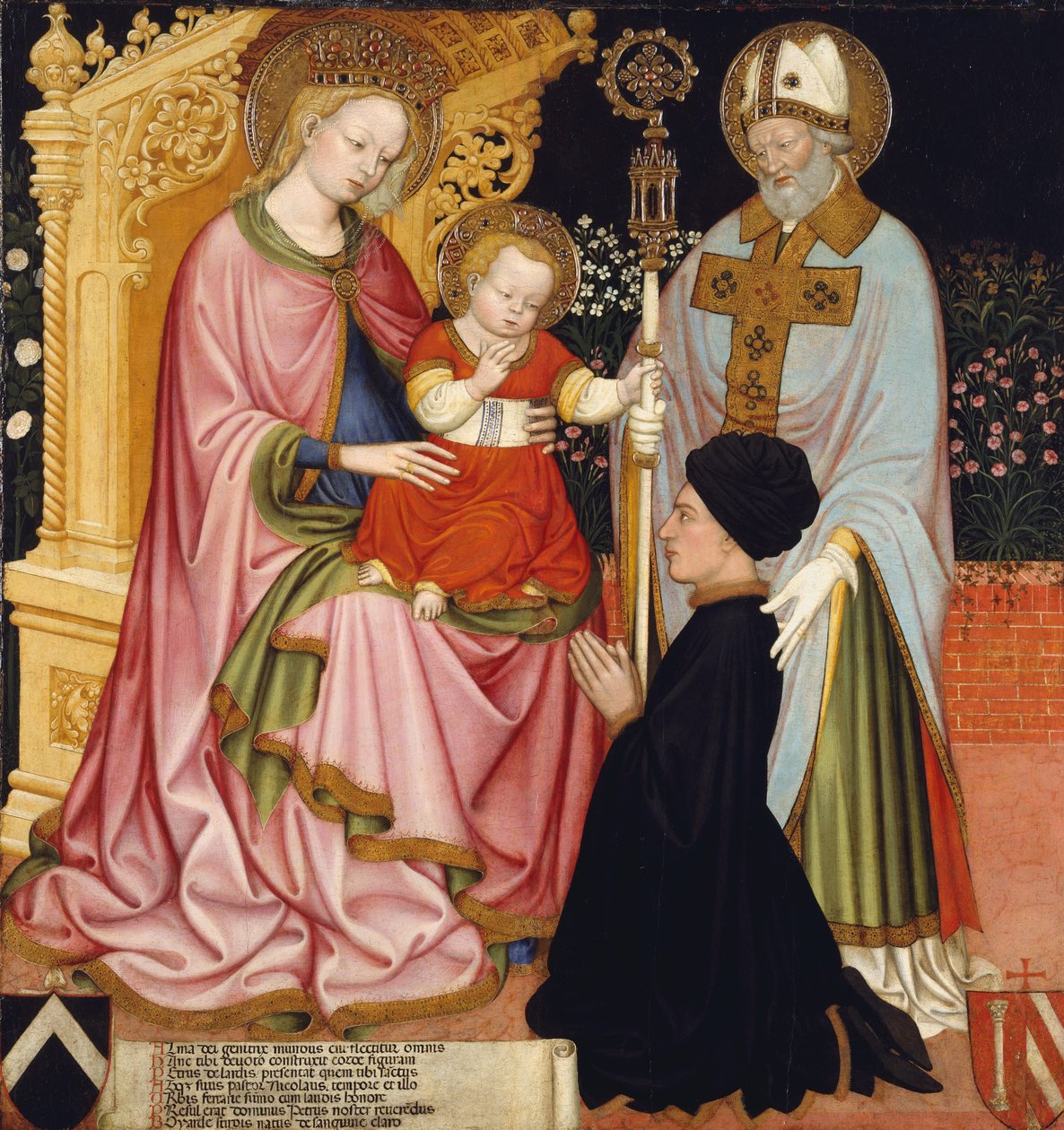Madonna e Criança com o Doador, Pietro de